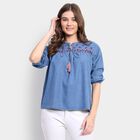 Ladies' Top, नेवी ब्लू, small image number null